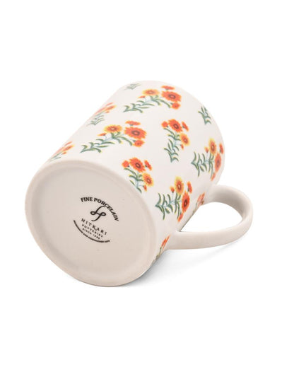 Summer Garden Porcelain Coffee Mugs | Set Of 2