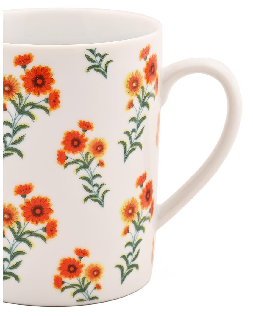 Summer Garden Porcelain Coffee Mugs | Set Of 2