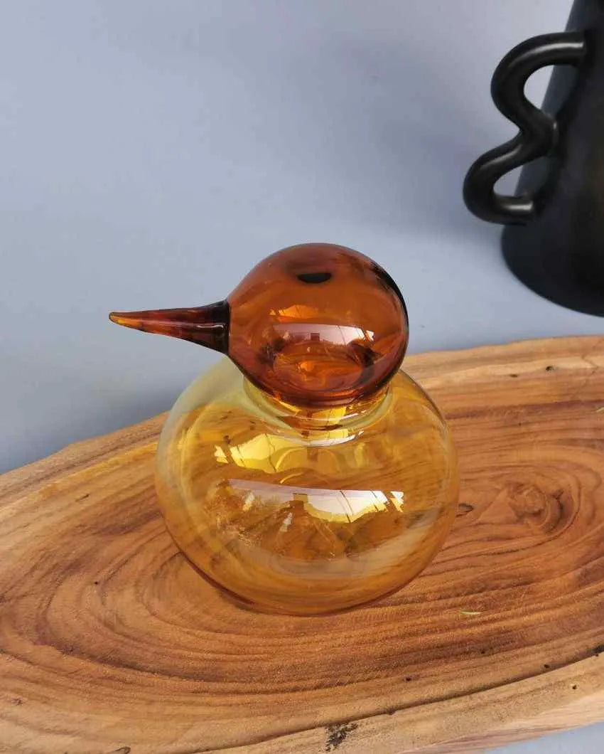 Sunrise Kiki Glass Handblown Bird Figurine 5 Inches