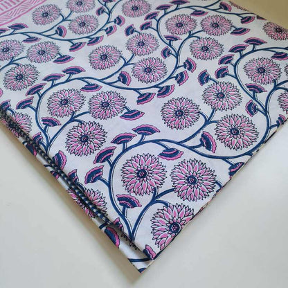 Surajmukhi Cotton Bedding Set With Pillow Covers | Double Size  | 90 x 108 Inches