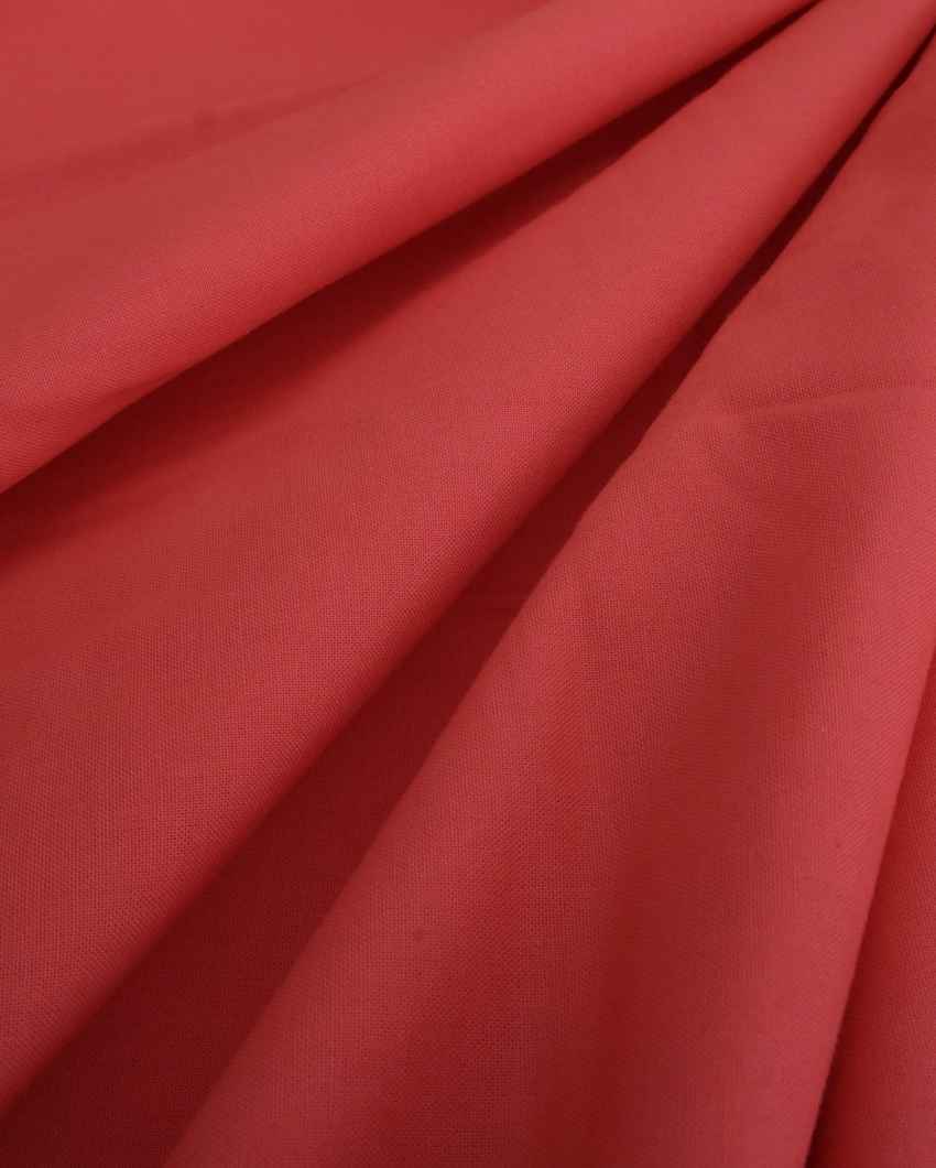 Sophisticated Silky Touch Premium Super King Size Flat Red Bedsheet with Pillow Covers | Pack of 3