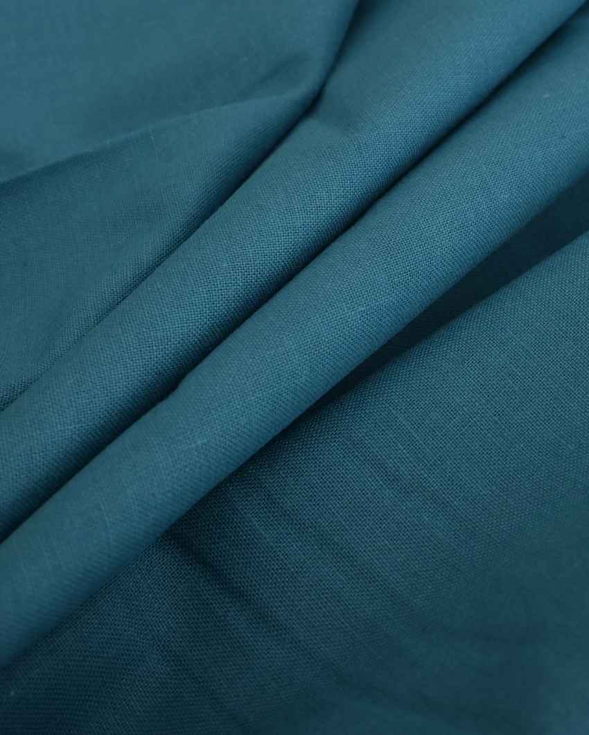 Stylish Silky Touch Premium Super King Size Flat Teal Bedsheet with Pillow Covers | Pack of 3