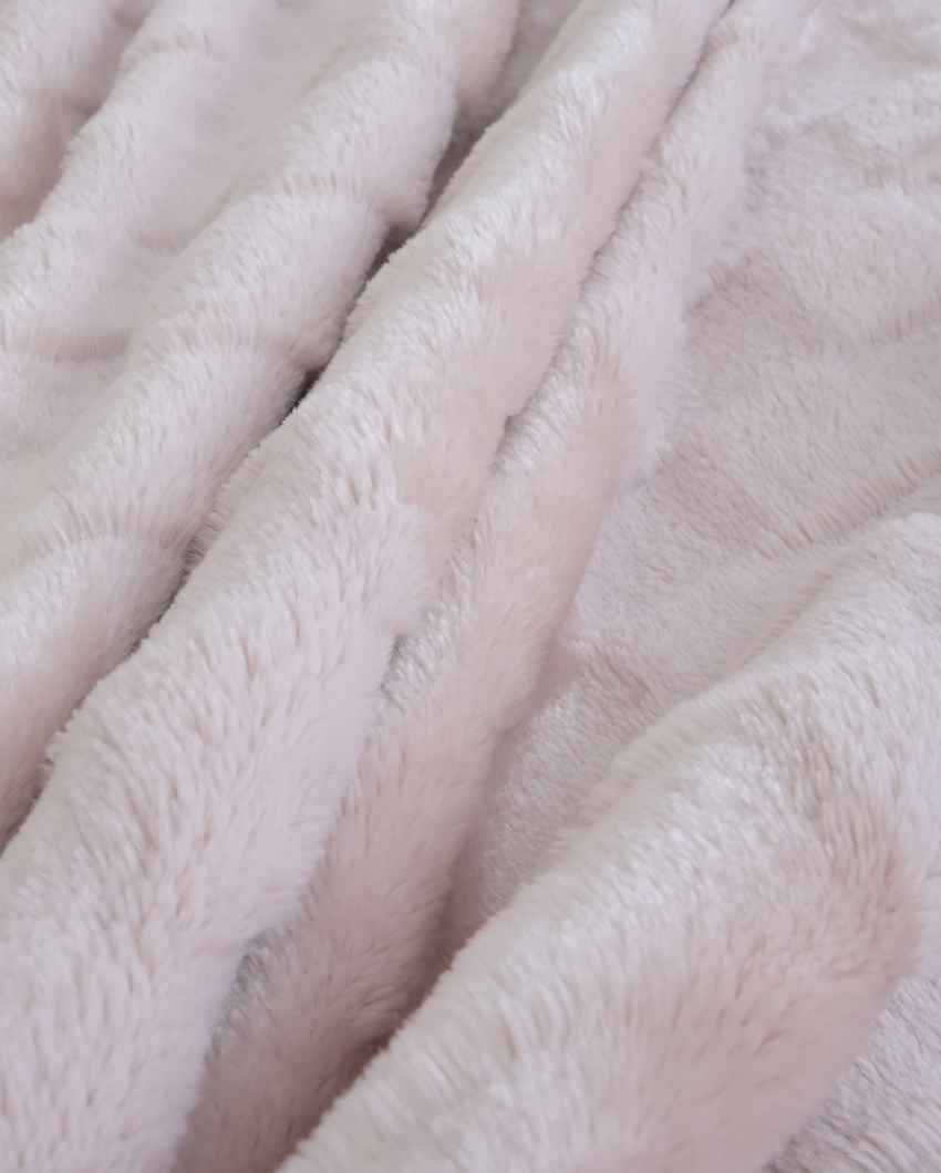 Comfortable Silky Touch Premium Super Soft Cozy Single Bed Pastel Blanket | 87 x 63 inches