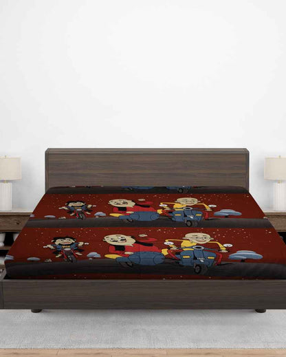 Versatile Silky Touch Premium Cotton Double Bed Multicolor Dohar | 95 x 87 inches