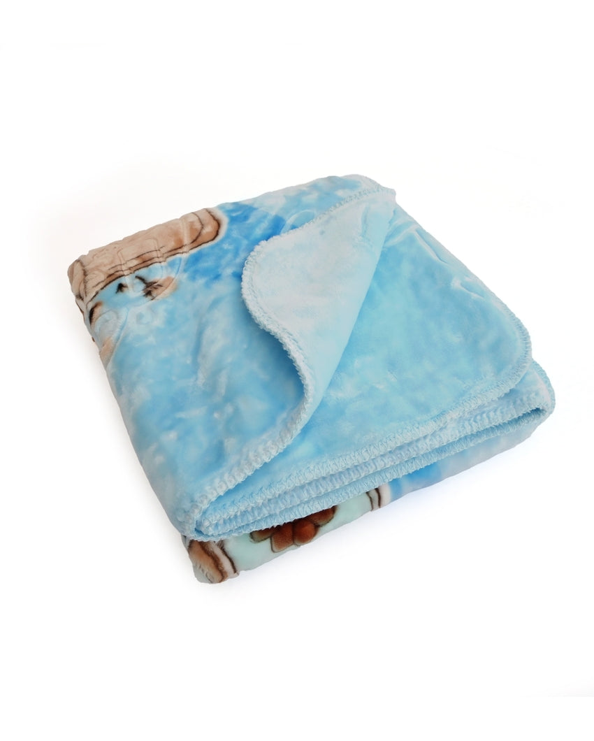 Cozy Silky Touch Premium Sky Blue Baby Blanket | 56 x 44 inches