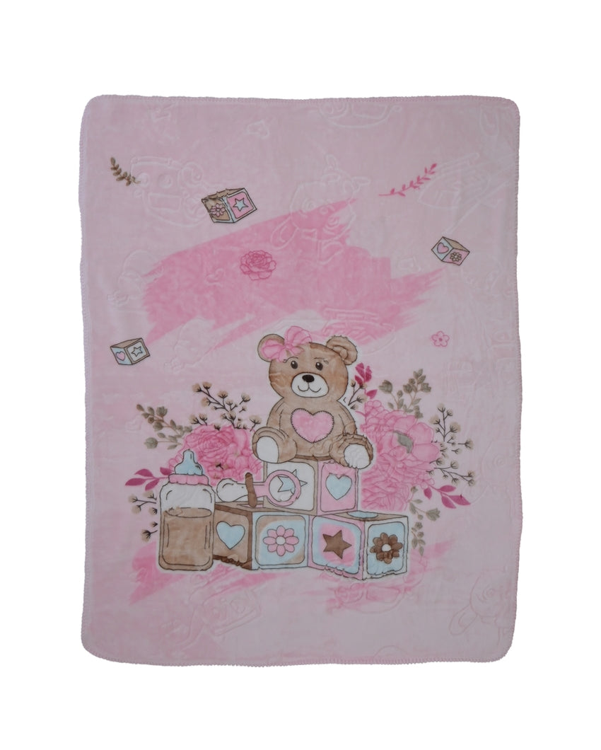 Snuggle Silky Touch Premium Pink Shade Baby Blanket | 56 x 44 inches