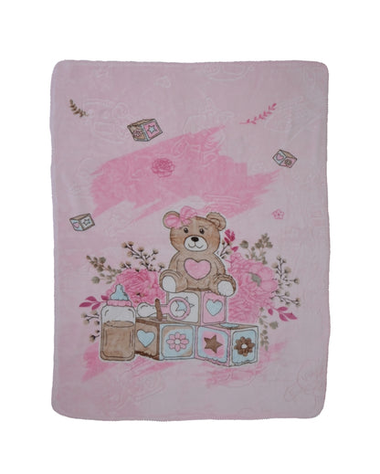 Snuggle Silky Touch Premium Pink Shade Baby Blanket | 56 x 44 inches