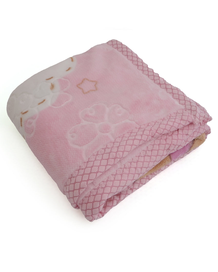 Gentle Silky Touch Premium Pink Shade Baby Blanket | 51 x 44 inches