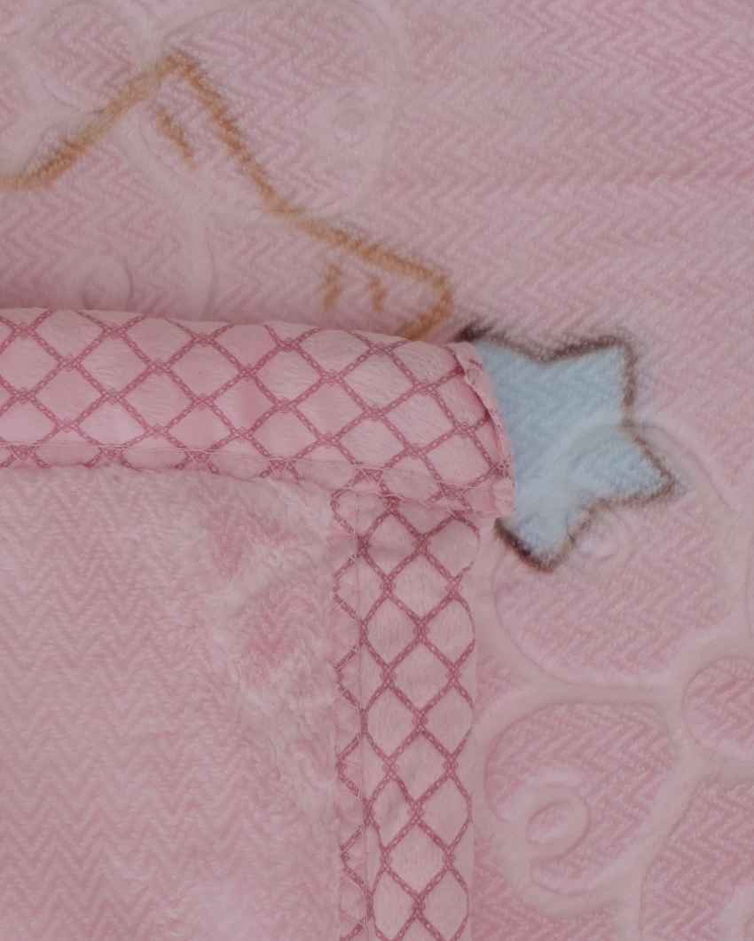 Gentle Silky Touch Premium Pink Shade Baby Blanket | 51 x 44 inches