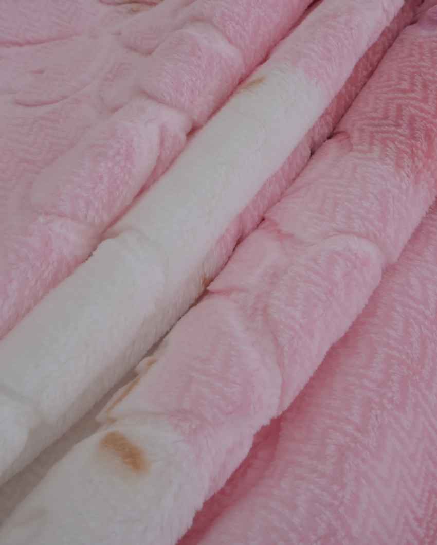 Gentle Silky Touch Premium Pink Shade Baby Blanket | 51 x 44 inches