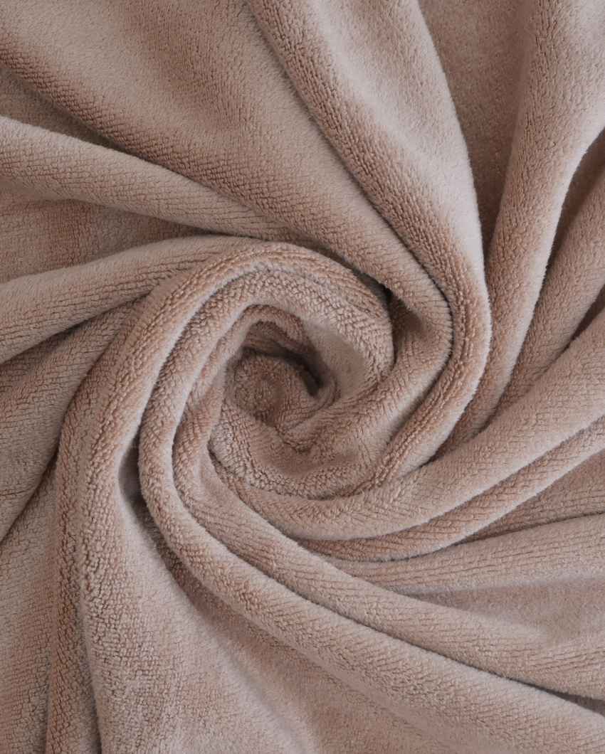 Ultra-Soft Silky Touch Super Soft Beige Bath Towel | 59 x 30 inches