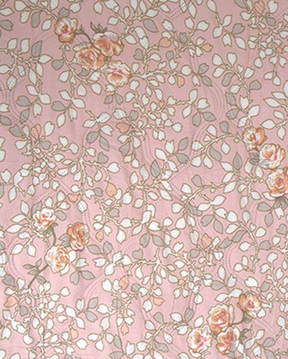 Flowers Art Printed Reversible & Cozy Single Bed Comforter | Set Of 2 | 90 x 60 inches