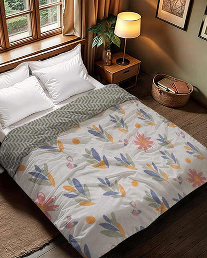 Chic Reversible & Cozy Double Bed Comforter | 95 x 87 inches