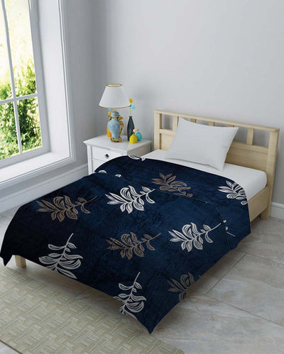 Leaf Stems Silky Touch Super Soft Cozy Single Bed Blanket | 90 x 60 inches