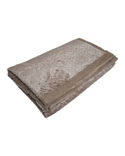 Leaf Design Silky Touch Microfiber Single Bed Blanket | 90 x 60 inches