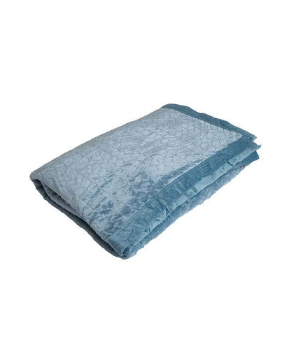 Leaf Design Silky Touch Microfiber Single Bed Blanket | 90 x 60 inches