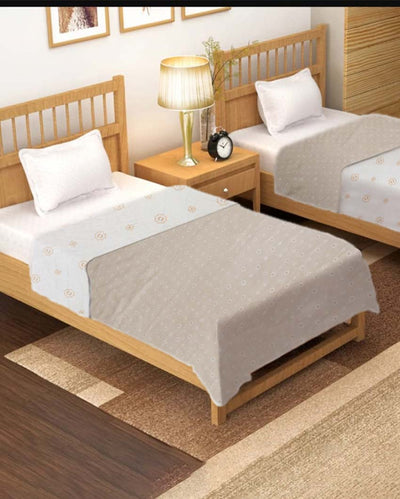 Little Blooms Printed Silky Touch Single Bed Cotton Dohars | Set Of 2 | 90 x 60 inches