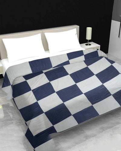 Square dual Color Box Design Cotton Double Bed Dohar | 95 x 87 inches