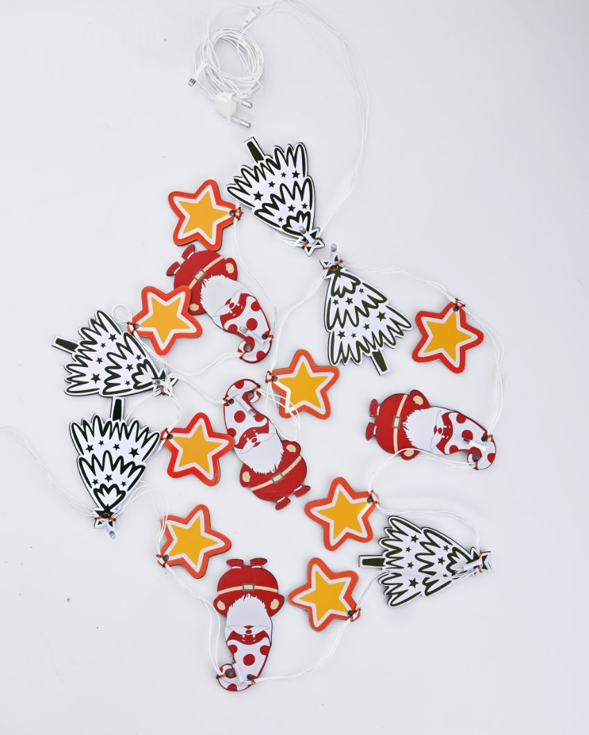 Santa & Christmas Tree Light Bunting