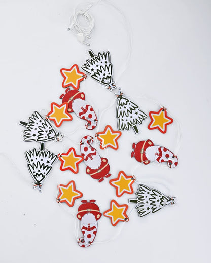 Santa & Christmas Tree Light Bunting