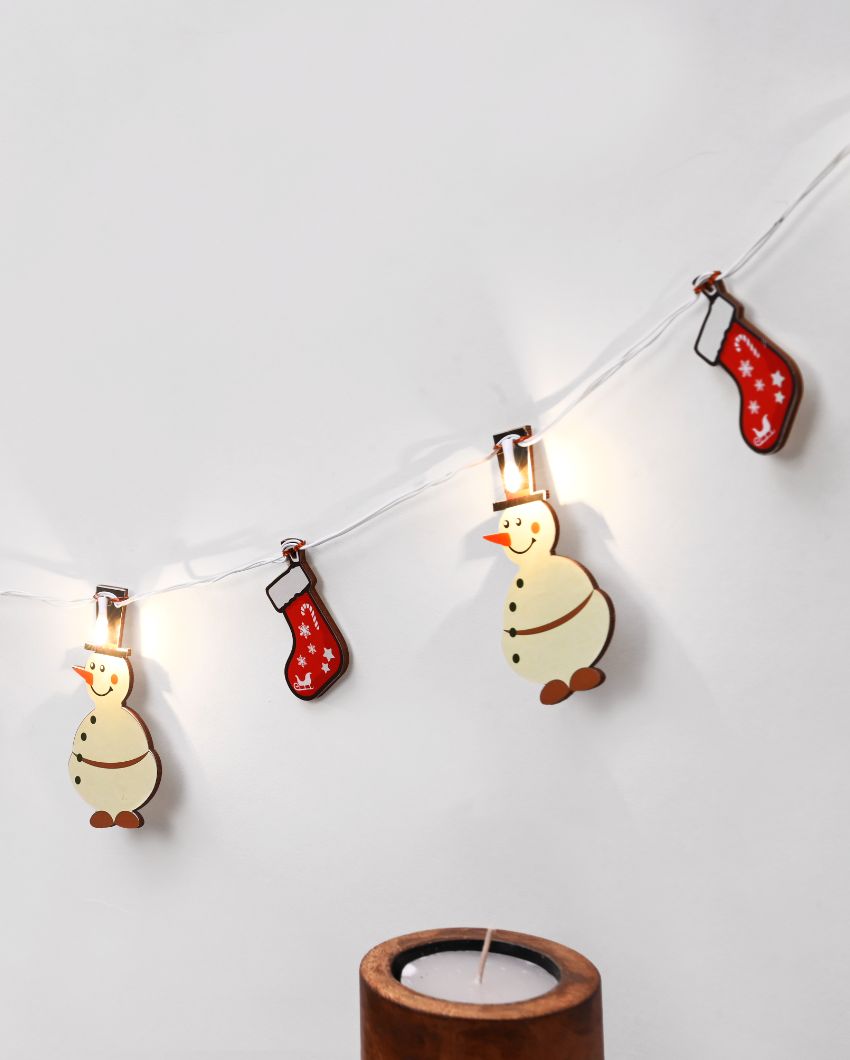 Snowman & Santa Light Bunting