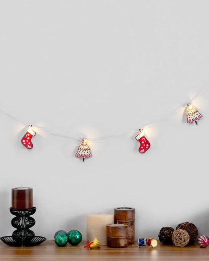 Christmas Tree, Sockes & Gloves Light Bunting