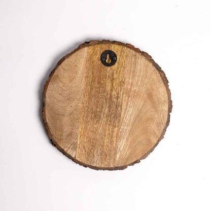 Matriglow Handcrafted Mango Wood Brown Plaque with Stand Gift Set | 8 inches