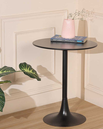 Metro Modern Metal Round Bistro Side Table | 16 x 20 inches