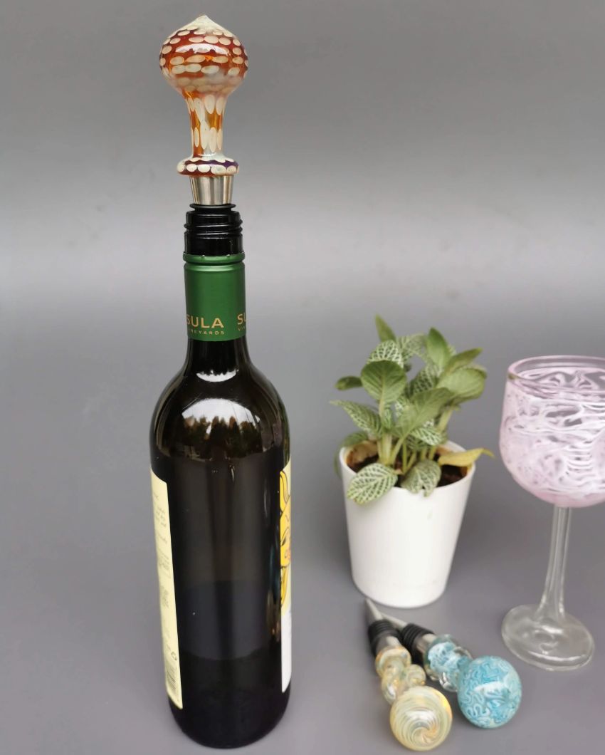 Tanaro Handblown Glass Wine Stopper