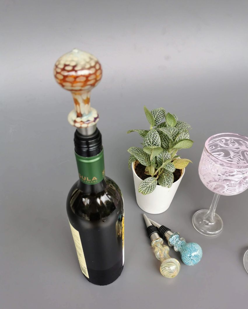 Tanaro Handblown Glass Wine Stopper