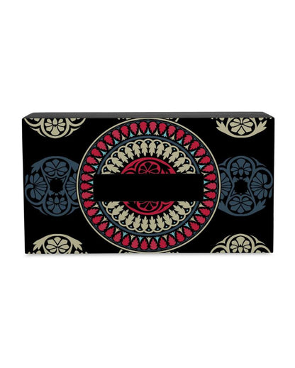 Classic Mandala Design Multicolor Tissue Holder | 5 x 9 x 3 inches