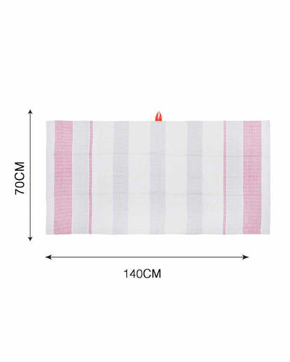 Soft Bamboo Dobby Bath Towels | Set Of 3 | 55 x 28 inches