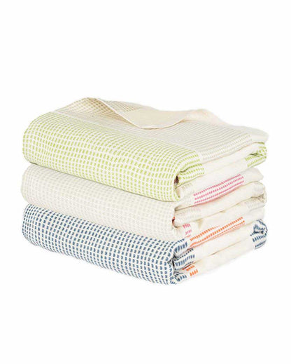 Soft Bamboo Dobby Bath Towels | Set Of 3 | 55 x 28 inches