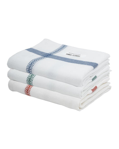Colorful Double Cloth Bath Towels | Set Of 3 | 47 x 23 inches