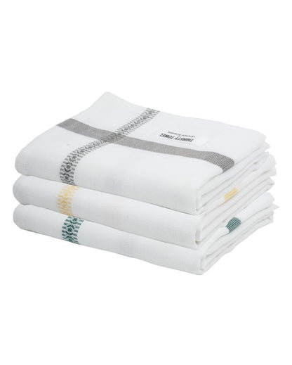 Soft and Splash Double Cloth Bath Towels | Set Of 3 | 47 x 23 inches