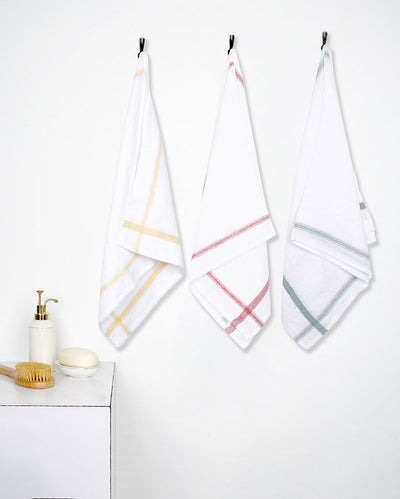 Double Layers Soft Cloth Bath Towels | Set Of 3 | 47 x 23 inches
