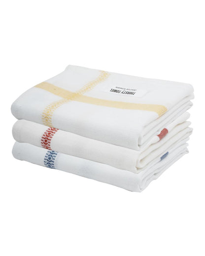Double Layers Soft Cloth Bath Towels | Set Of 3 | 47 x 23 inches