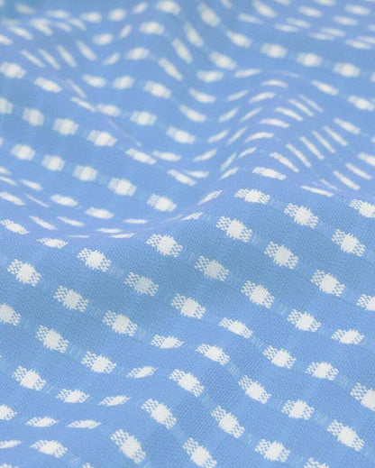 Summer Yellow and Persian Blue Honey Comb Bath Towels | 60 x 30 inches