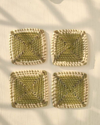 Quad Sabai Grass Coasters | Set of 4 | 4 inches
