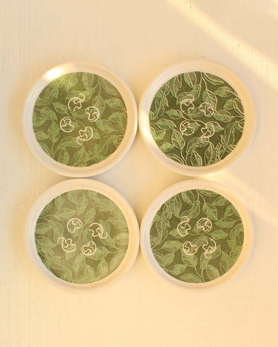 Elli Ceramic Coasters | Set Of 4 | 4 inches