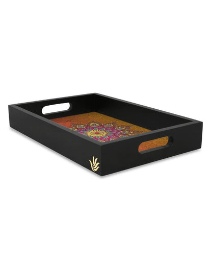 Elegant Mandala Design Multicolor Serving Tray