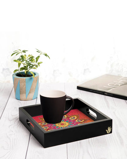 Elegant Mandala Design Multicolor Serving Tray