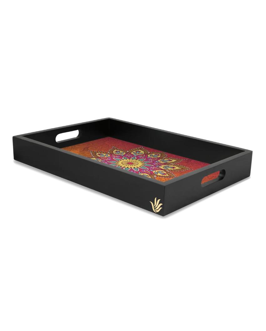 Elegant Mandala Design Multicolor Serving Tray