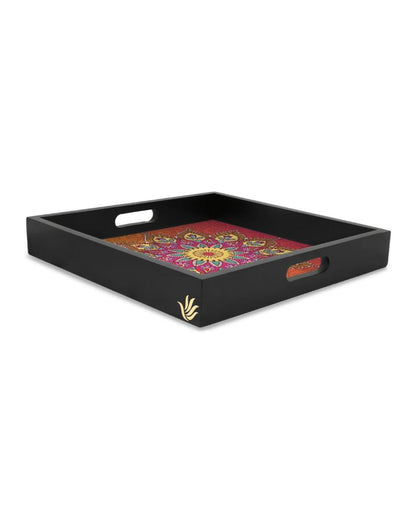 Elegant Mandala Design Multicolor Serving Tray