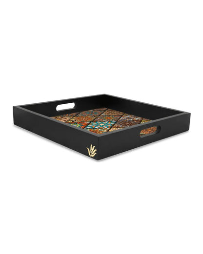 Modern Diamond Design Multicolor Serving Tray