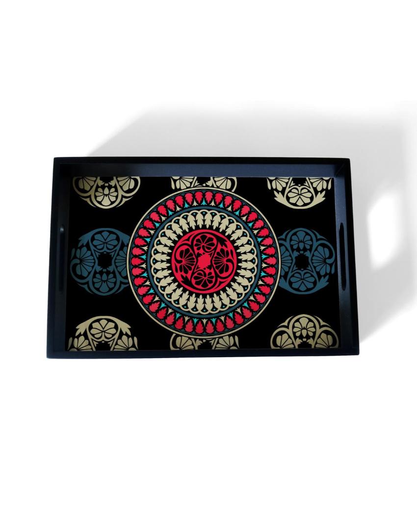 Classic Mandala Design Multicolor Serving Tray