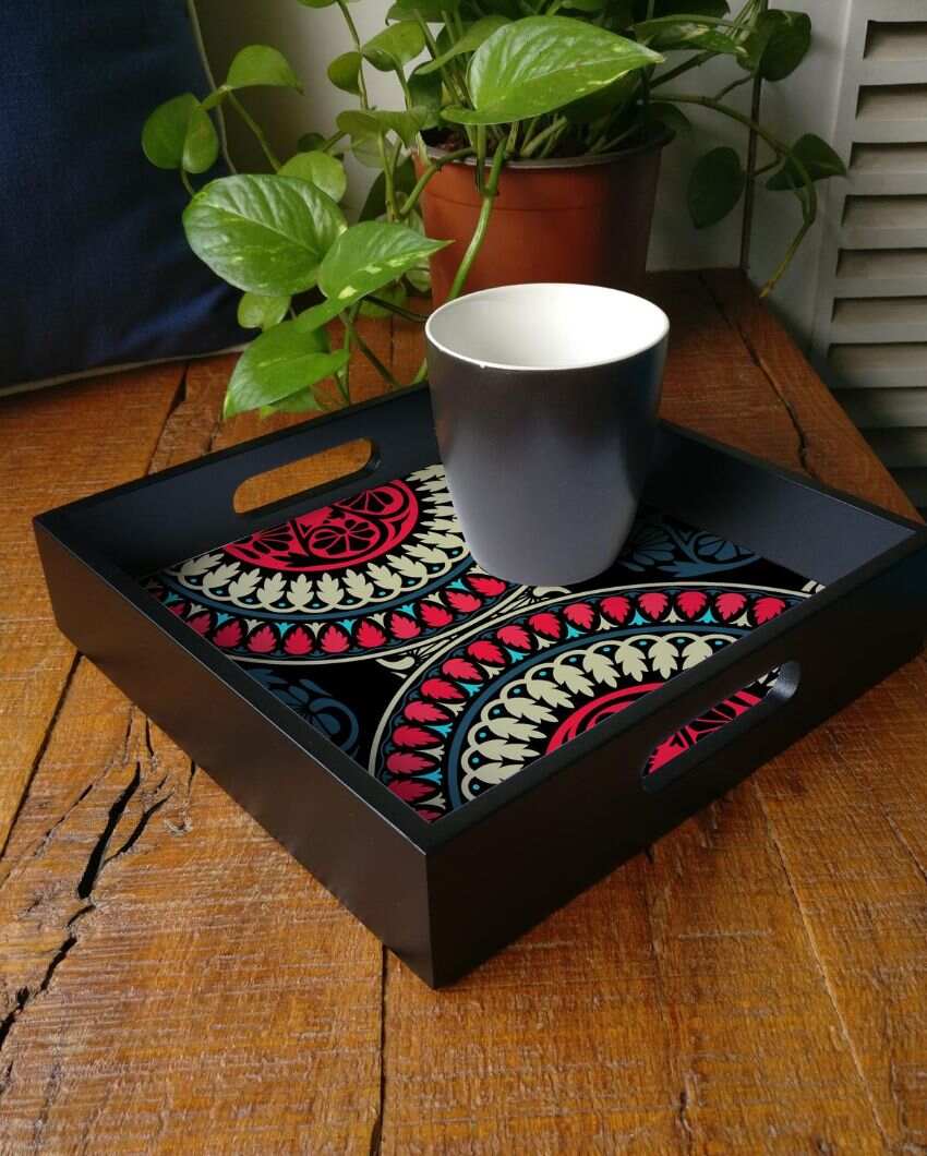 Classic Mandala Design Multicolor Serving Tray