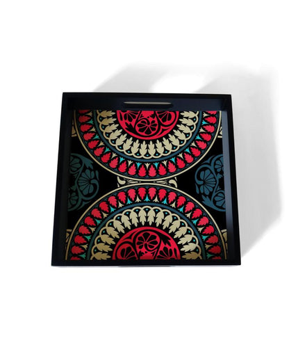 Classic Mandala Design Multicolor Serving Tray