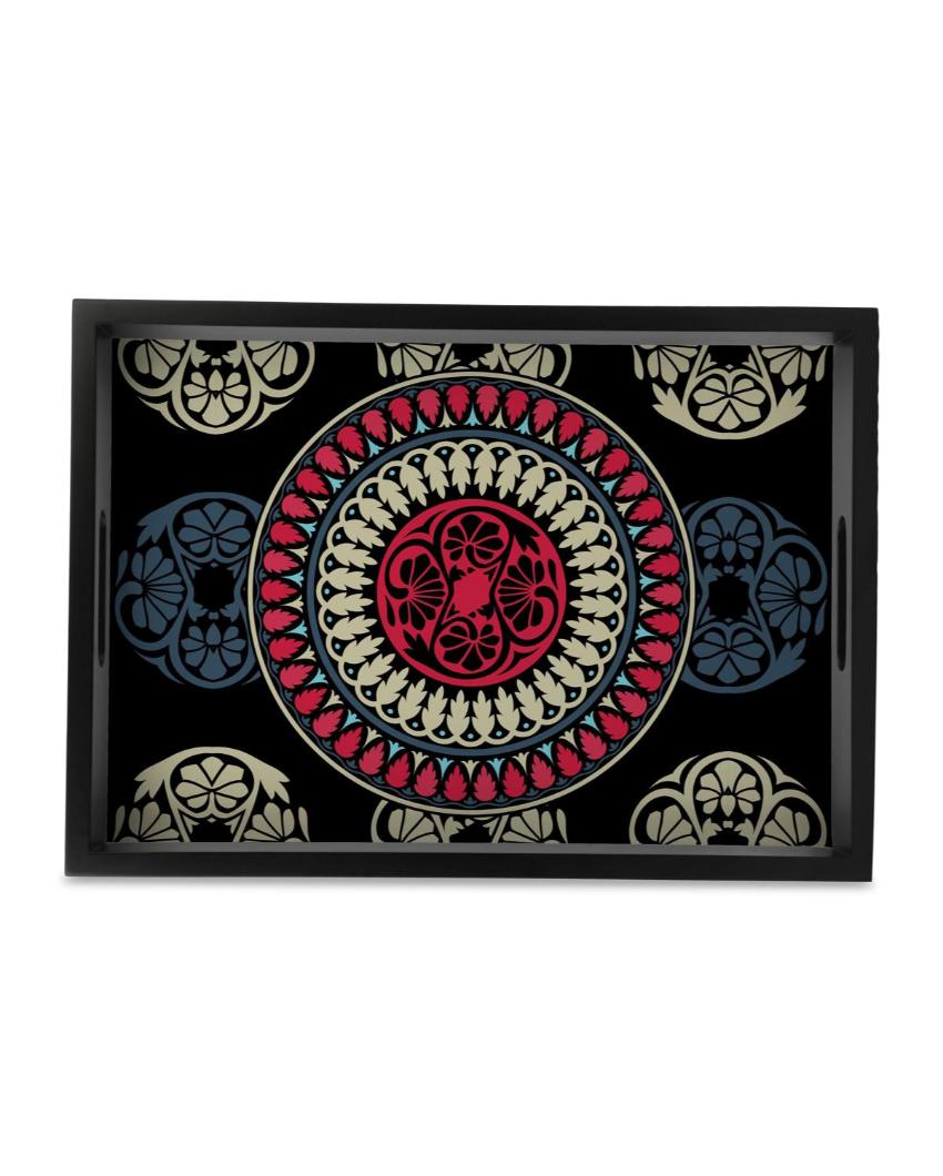 Classic Mandala Design Multicolor Serving Tray