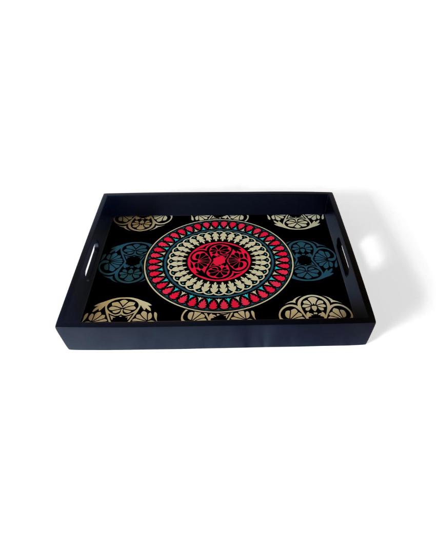 Classic Mandala Design Multicolor Serving Tray